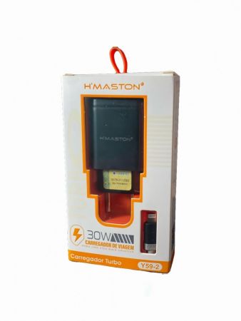 CARREGADOR TURBO HMASTON LIGHTNING 30W