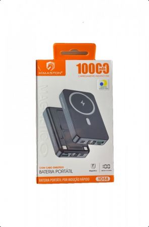 CARREGADOR PORTÁTIL POR INDUÇÃO 10.000mAh HMASTON 