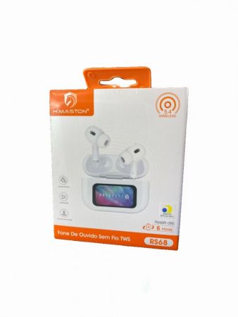 Fone de Ouvido Bluetooth H’Maston RS68 TWS