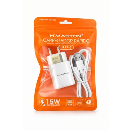 CARREGADOR HMASTON RAPIDO V8 MICRO 